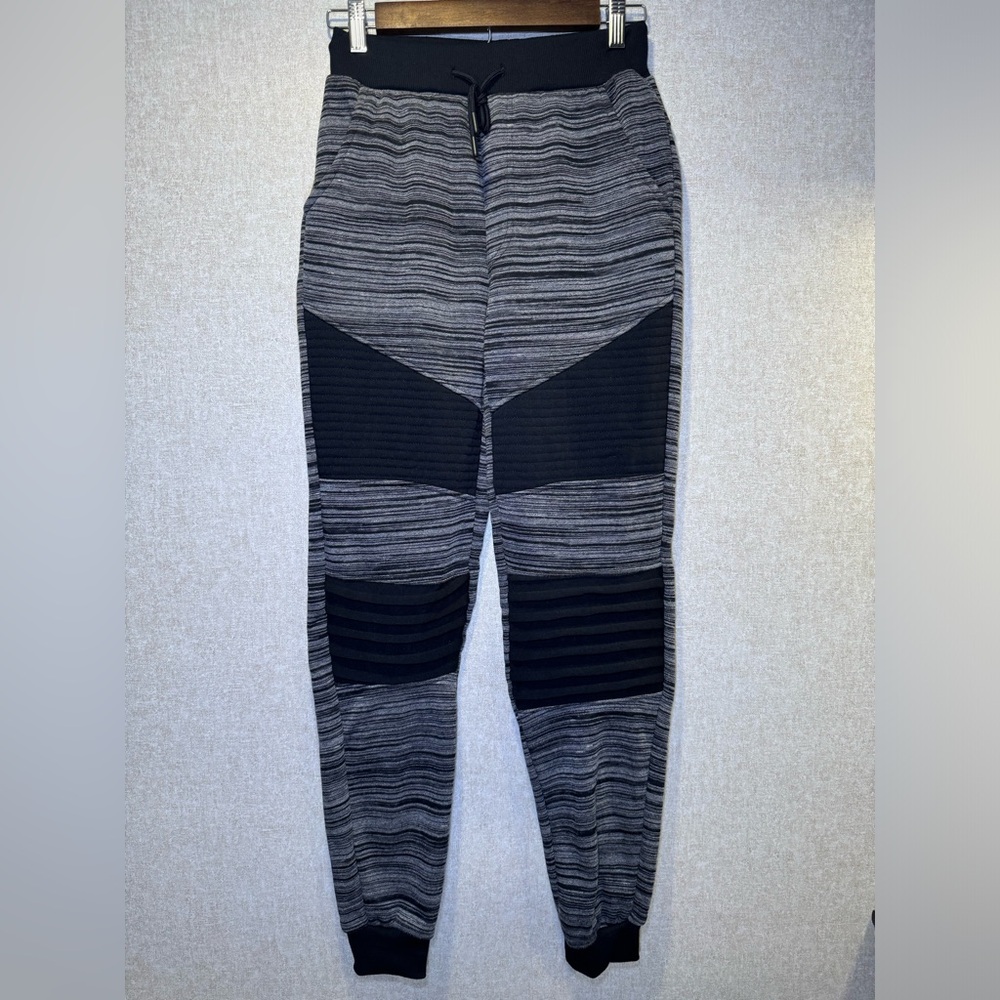 Tailored Recreation Premium Gray Moto Joggers Urban Wear Sweatpants Size S